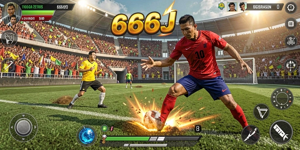 Gameplay seru dan menantang dalam 666J yang menampilkan berbagai olahraga.