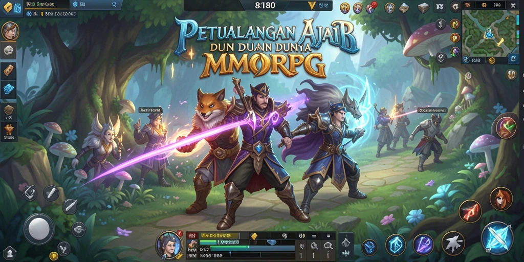 Gameplay menarik dalam dunia fantasi MMORPG 8180.