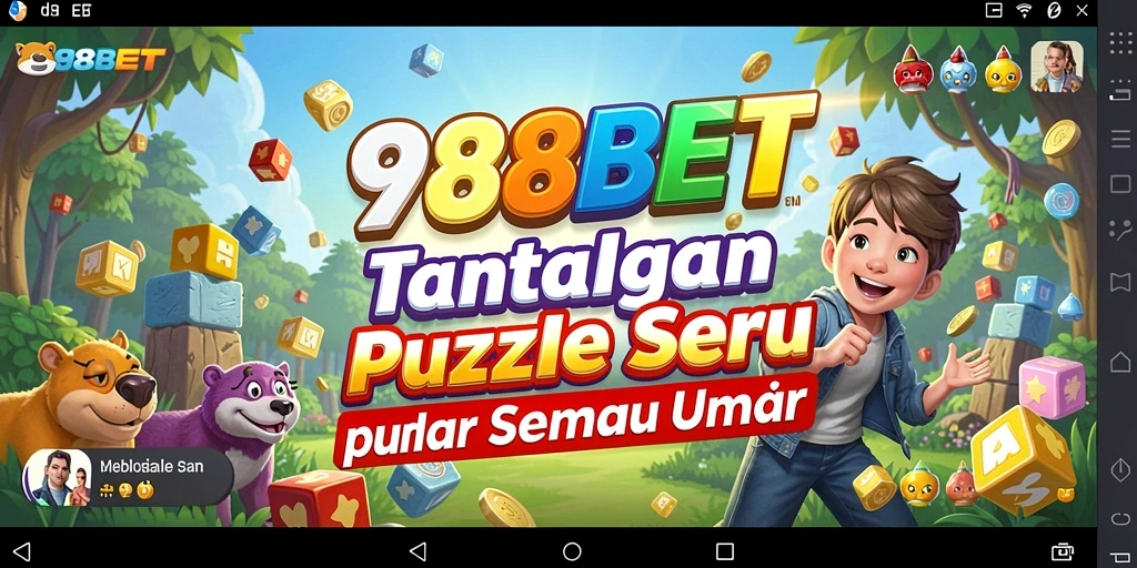Tampilan gameplay Puzzle 988BET yang menarik dan menantang.