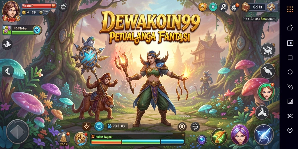 Tampilan gameplay menarik di dunia petualangan DEWAKOIN99.