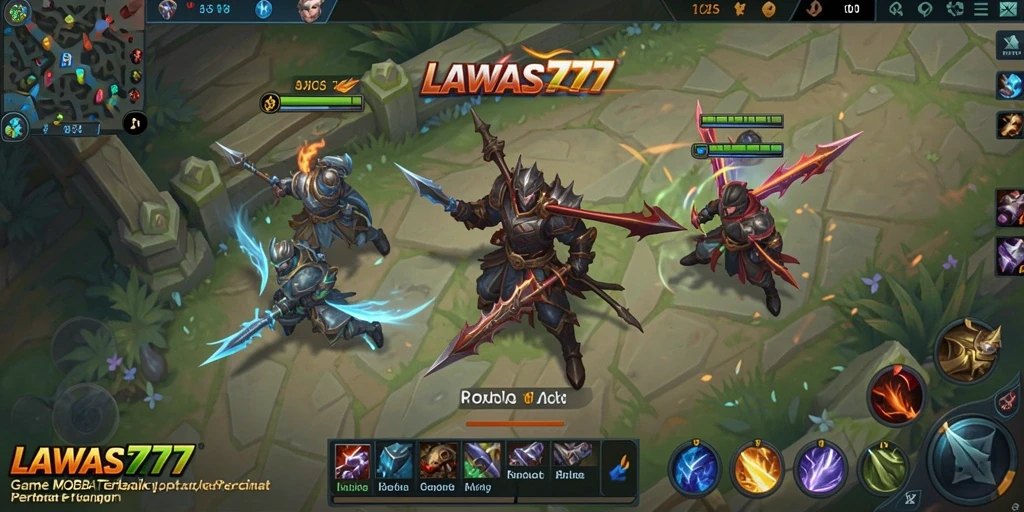 Tampilan menarik dari gameplay LAWAS777 dengan pertarungan intens.