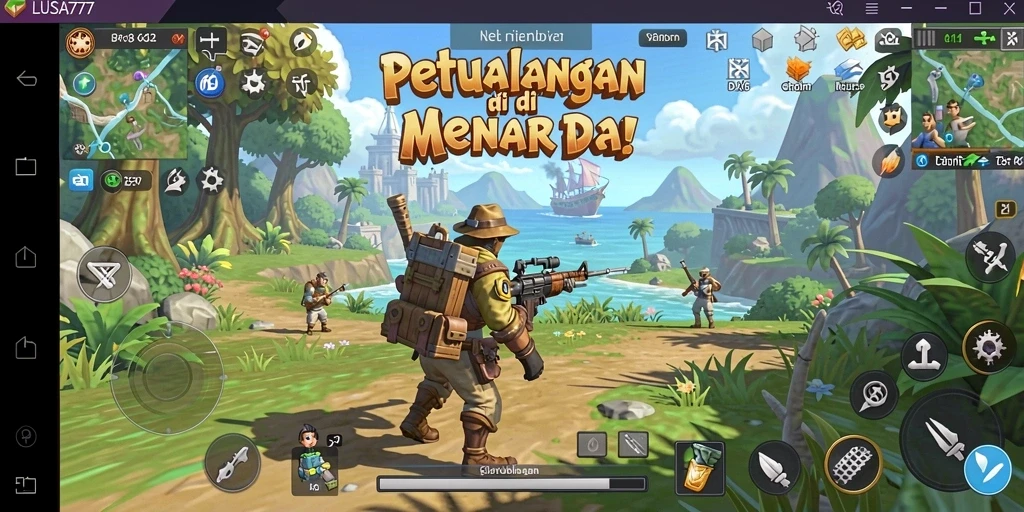 Tampilan gameplay menarik di dunia terbuka LUSA777.