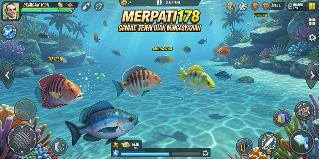 Screenshot gameplay Tembak Ikan MERPATI178 yang mendebarkan.