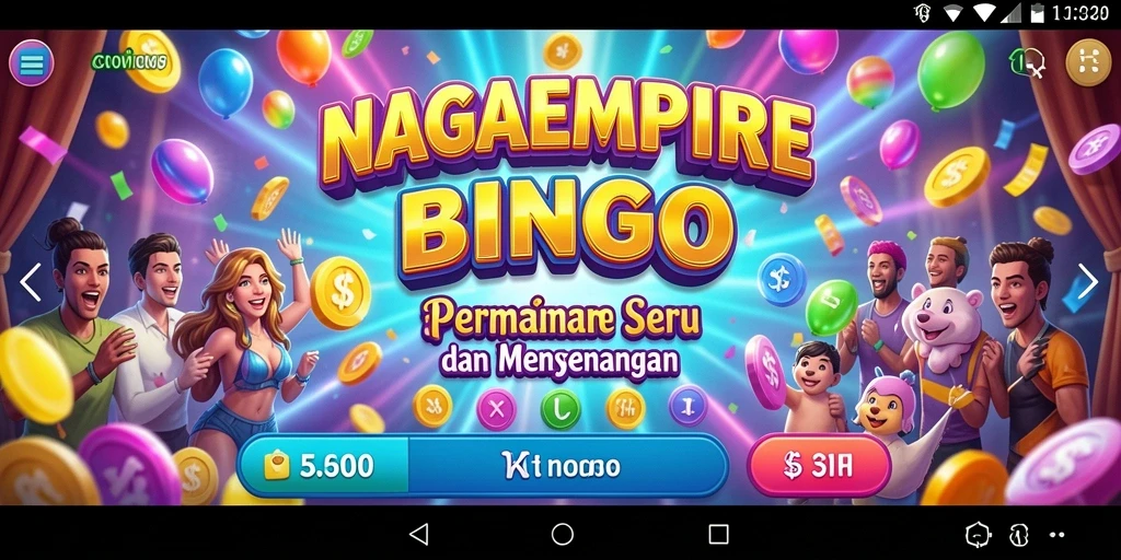 Screenshot gameplay NAGAEMPIRE menampilkan keseruan bermain Bingo.