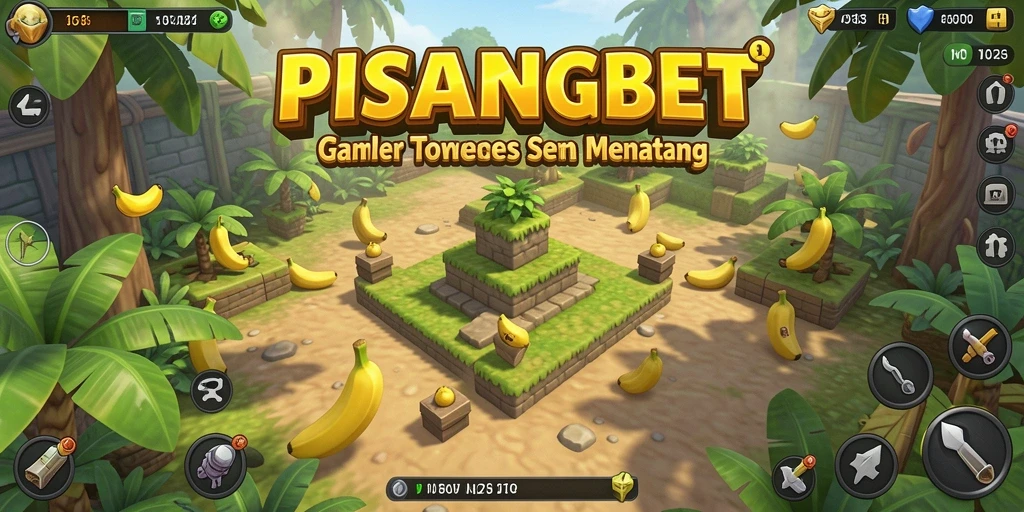 Tampilan gameplay seru PISANGBET dengan strategi tower defense.