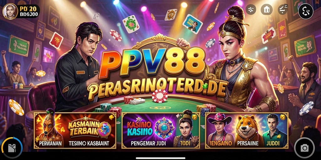 Tampilan permainan Kasino yang menarik di PPV88.