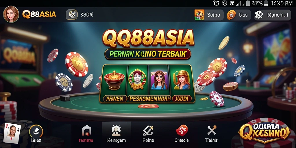 Tampilan gameplay Kasino yang mendebarkan di QQ88ASIA.
