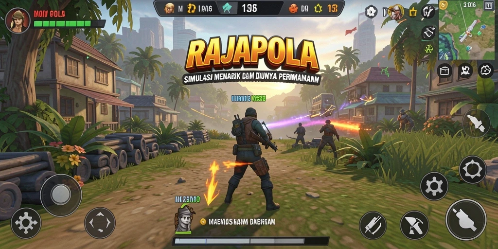 Gameplay menarik dalam RAJAPOLA yang memukau