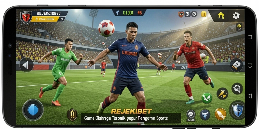 Tampilan gameplay yang menarik di aplikasi REJEKIBET untuk penggemar olahraga.