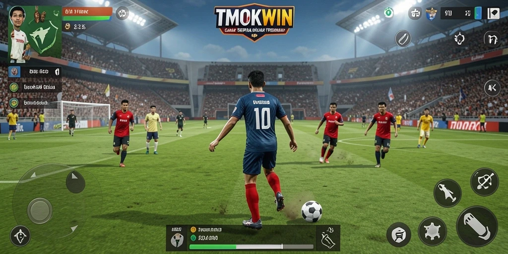 Tampilan gameplay menarik dari TMOKWIN, pengalaman sepak bola nyata.