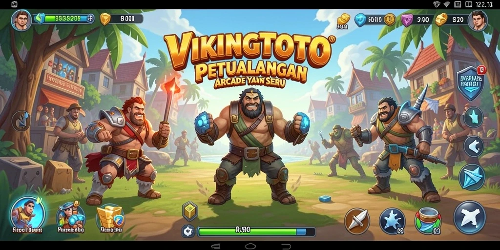 Tampilan gameplay seru VIKINGTOTO saat berpetualang.